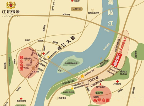 规划中的轻轨二号线将贯穿三区,贯穿顺庆高坪嘉陵,从南充火车北站起图片