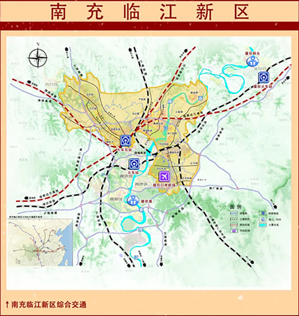 南充临江新区规划,交通,区位,空间结构发布