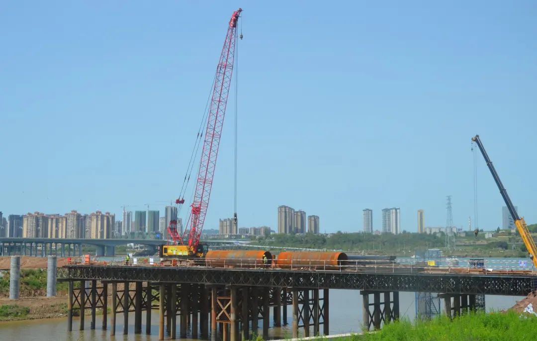 南充会展中心这座大桥预计10月1日前竣工