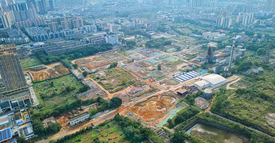 南充燕儿窝片区最新进度：南炼记忆公园轮廓初现